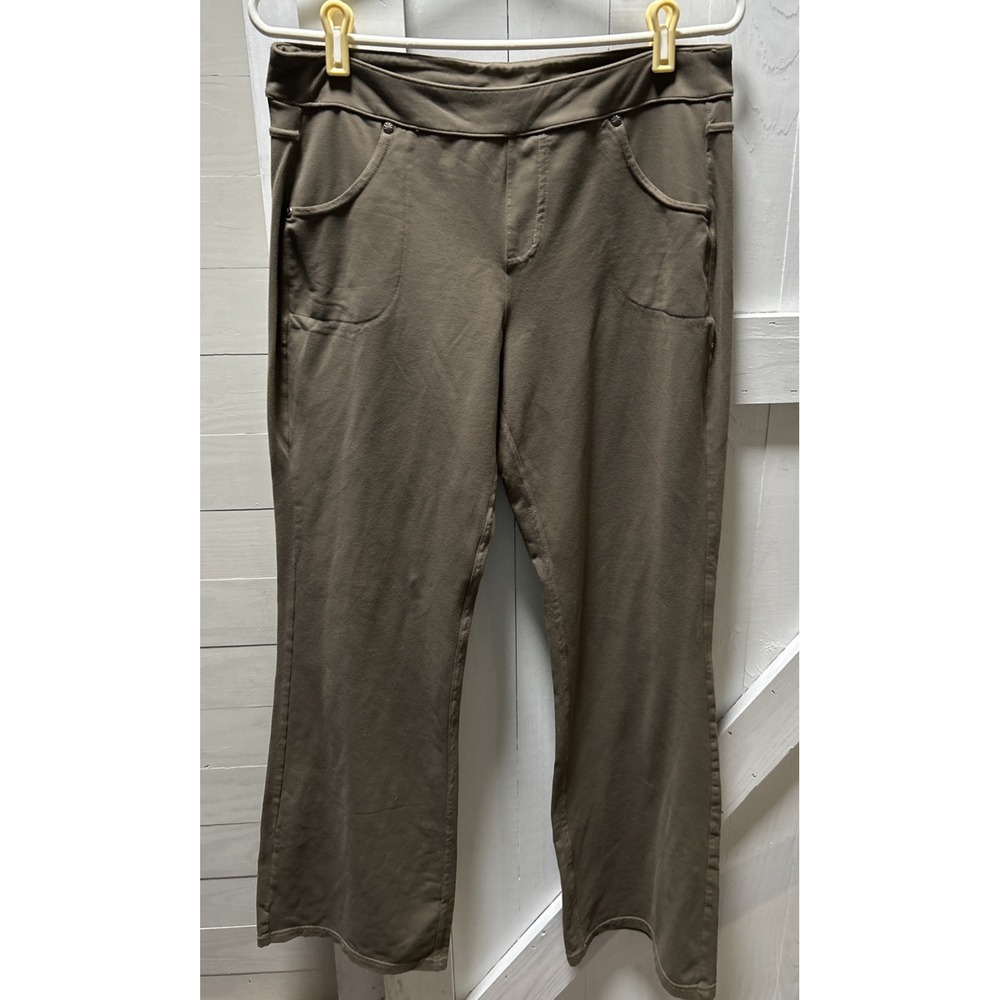 Athleta Bettona Flare Leg Yoga Pants Women's Size L Green